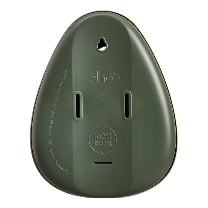 essential bird house 18cm grigio fibroso